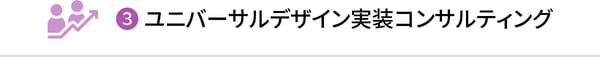 ③ユニバーサルデザイン実装コンサルティング