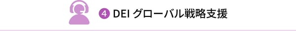 ④DEI グローバル戦略支援