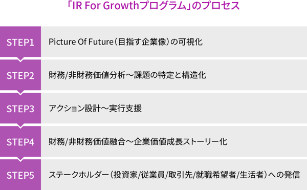 「IR For Growthプログラム」のプロセス