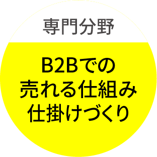 専門分野 B2Bでの売れる仕組み仕掛けづくり