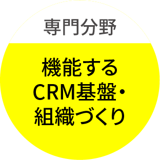 専門分野 機能するCRM基盤・組織づくり